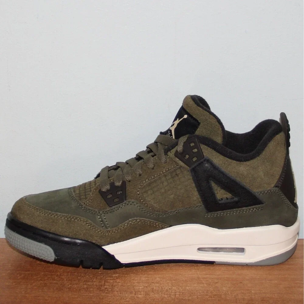 Nike Air Jordan 4 Retro SE Craft GS *B-Grade* 6.5Y Women 8 Olive